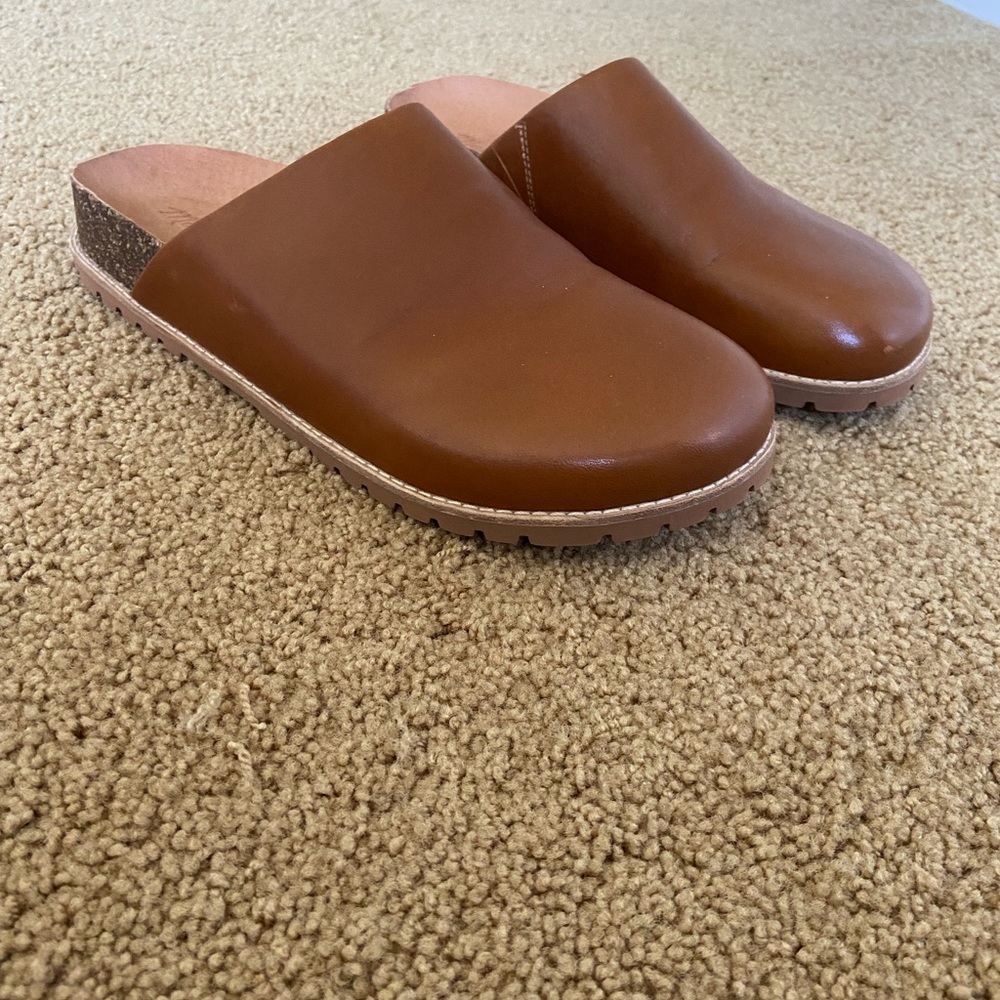 Madewell Layne Clog Mule in Leather